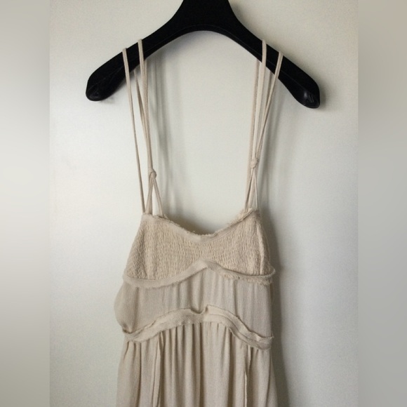 NEW Zara X Renewcell Ecru Corset Sundress Viscose Maxi Long Strappy Dress M - Picture 4 of 16